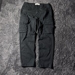 Hollister Black Cargo Pants Tactical Style
